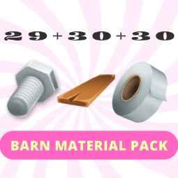 ✨Barn Material Upgrade Pack ✨29 Bolt + 30 Duct Tape + 30 Plank✨Fast Delivery 0